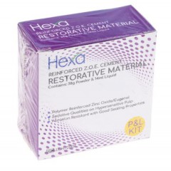 Hexa Dental Reinforced Z.O.E. Cement Restorative Material, 38g Powder + Measuring Spoon (LCH-2002)	